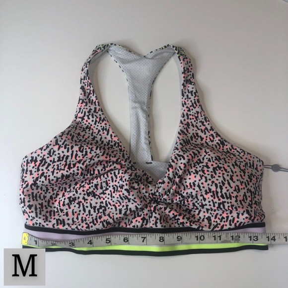 DKNY Sport Neon Pink & Yellow Patterned Sports Bra, Multiple Sizes, NWT!! - Picture 10 of 15